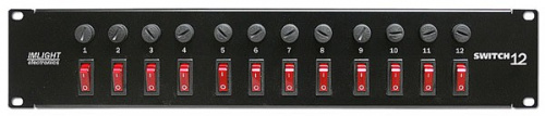 IMLIGHT Switch 12 Блок переключателей,1 фаза, 12 каналов по 5А, защита-предохрантели, вход-выход-к