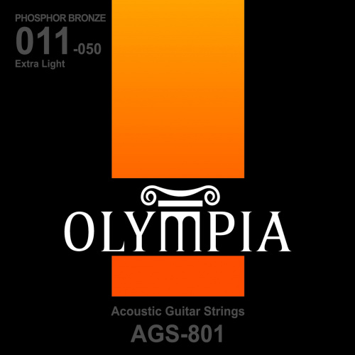 Olympia AGS801 струны для акуст.гитары Phosphor Bronze (11-15-23w-30-39-50)