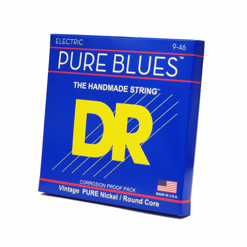DR PHR-9/46 PURE BLUES струны для электрогитары 9 46 фото 2