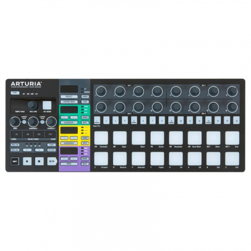 Arturia BeatStep Pro Black Edition USB MIDI контроллер, 2 независимых монофонических 64-шаговых мело фото 3