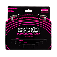 Ernie Ball 6224 набор соединительных кабелей, угловой джек/угловой джек, чёрный