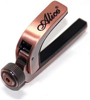 ALICE A007J/PB Каподастр металлический для акустической гитары, бронза