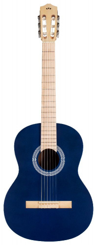 CORDOBA C1 Matiz Classic Blue классическая гитара, цвет - синий, чехол в комплекте фото 2