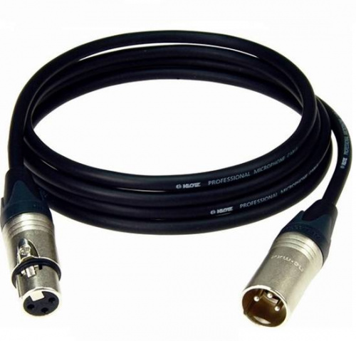 KLOTZ M1FM1N1000 готовый микрофонный кабель MY206, длина 10м, XLR/F Neutrik, металл - XLR/M Neutrik, металл фото 2