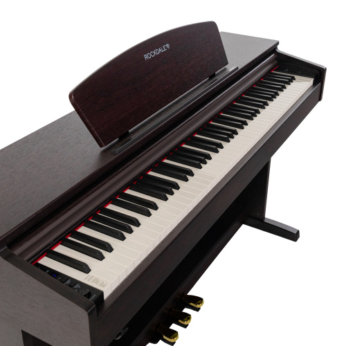 ROCKDALE Etude 128 Graded Rosewood цифровое пианино, 88 клавиш, цвет палисандр фото 5