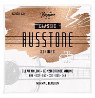 Russtone CCB28-43N Струны для классической гитары Серия: Clear Nylon Обмотка: 80/20 бронза Натя