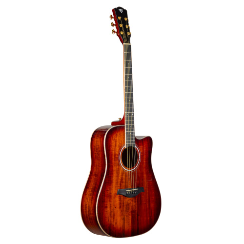 ROCKDALE Aurora D7 C Koa ASB Акустическая гитара. Форма корпуса Dreadnought с вырезом. Цвет санберст. Глянцевое покрытие. Верхняя дека из ели с ламина фото 2