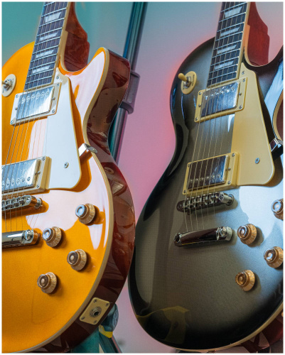 JET JL-500 GD электрогитара, Les Paul, корпус красное дерево, HH, цвет золотой фото 4