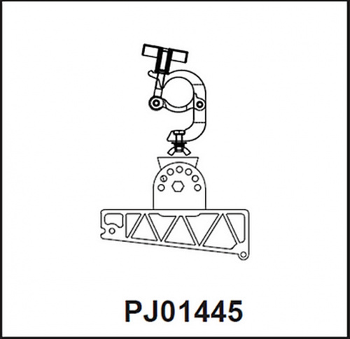 INVOTONE PJ01445 рама адаптер для подвеса мини-модулей линейного массива MLA4 фото 3