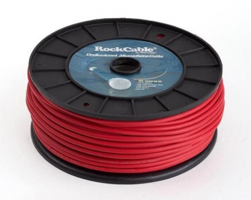 Rockcable RCL10302 D6 RE кабель микрофонный балансный, витой медный экран, =6мм, красный.