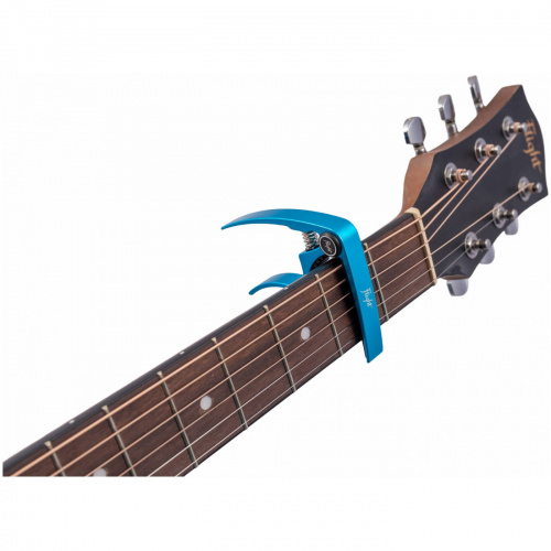 FLIGHT FCG-BL каподастр для гитары, цвет синий фото 5