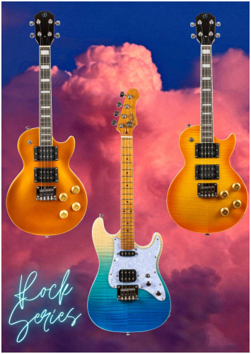 FLIGHT Centurion Tenor VB электроукулеле, Les Paul, тенор, цвет Vintage Burst, чехол фото 13