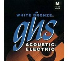 GHS STRINGS WB-XL WHITE BRONZE набор струн для акустической/электроакустической гитары, 11-48