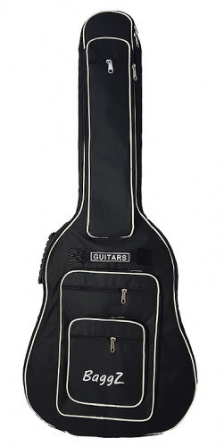 BaggZ AB-41-4 Чехол для акустической гитары, 41", защитное уплотнение 5мм 600D, 2 кармана, цвет черный