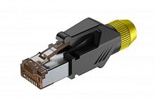 ROXTONE RJ45C5E-PH-YL Ethernet Разъем RJ45(часть A)  CAT5e, 150 МГц, макс. AWG26, металлический зажим, с удобным держателем сердечника провода (деталь