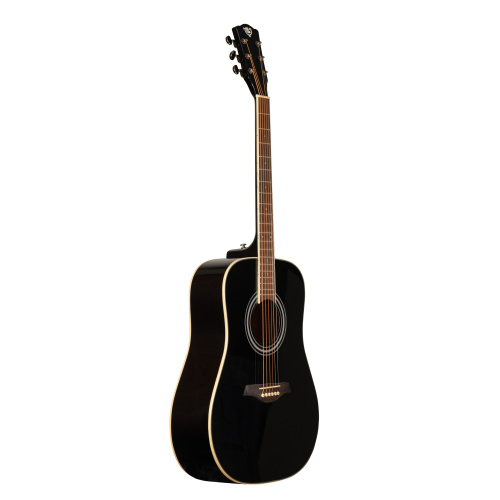 ROCKDALE Aurora D6 BK Gloss акустическая гитара, дредноут, цвет черный, глянцевое покрытие фото 2