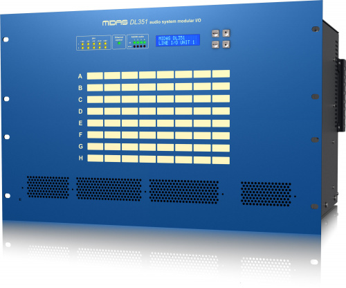 MIDAS DL351 модульный стейдж-бокс, до 64 вх/64 вых, 8 слотов для карт вх/вых, 4 x AES50, 2БП, 7U фото 3