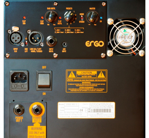 MARKAUDIO ERGO System 4 Активная звуковая система, 700 Вт RMS, 50 Hz 20 kHz, MAX SPL : 129 dB фото 3