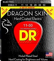 DR DSE-2/11 DRAGON SKIN струны для электрогитары 11 50 (2 компл.)