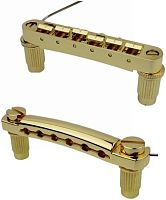 GUYKER guitar bridge GM003+GS001 Gold Струнодержатель