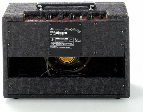 VOX PATHFINDER 10 транзисторный гитарный комбо-усилитель. Мощность 10 Ватт. 1 динамик 6,5 дюймов. 1 чистый канал, 1 канал перегруза. Модель динамиков: фото 6