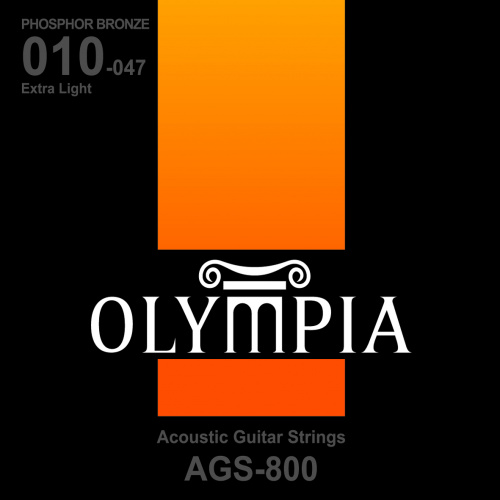 Olympia AGS800 струны для акуст.гитары Phosphor Bronze (10-14-23w-30-39-47)