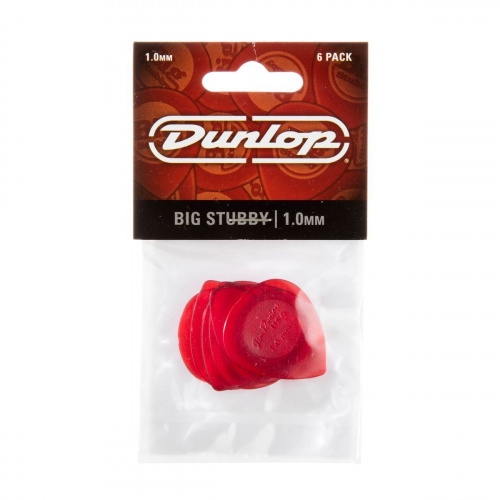 Dunlop Big Stubby 475P100 6Pack медиаторы, толщина 1 мм, 6 шт.