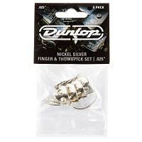 Dunlop 33P025 Nickel Silver Fingerpick 5Pack когти, толщина 0.25 мм, 5 шт.