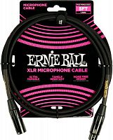 ERNIE BALL 6390 кабель микрофонный, оплетеный, XLR XLR, 1,52 м, черный