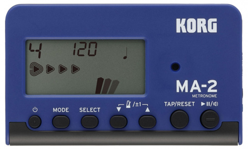 KORG MA-2 BLBK цифровой метроном, цвет черно-синий