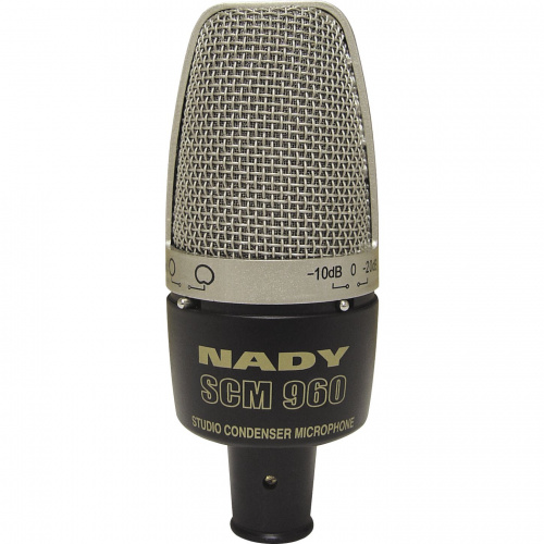 Nady SCM 960 Студийный конденс. микрофон, диафрагма 1"х 3 микр., кардиоида/круг/восьмерка, 25-20000