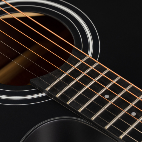 ROCKDALE Aurora D5 C BK Satin акустическая гитара, дредноут с вырезом, цвет черный, сатиновое покрытие фото 5