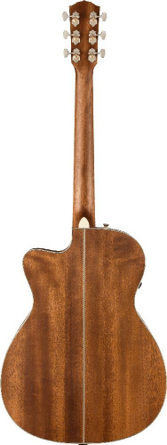 FENDER PM-3CE TRIPLE-O MAH, BLK TOP электроакустическая гитара, цвет черный, кейс в комплекте фото 2