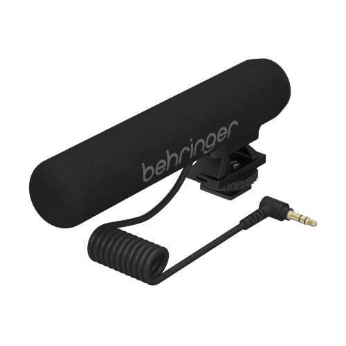 BEHRINGER GO CAM компактный конденсаторный накамерный микрофон-пушка, 50 Гц 18 кГц, кабель 0,4 м