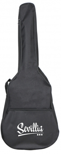 Sevillia GB-A41 BK Универсальный чехол для классической и акустической гитары 41" цвет черный фото 7