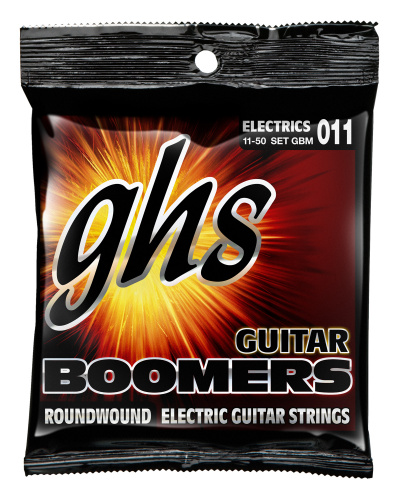 GHS STRINGS GBM GUITAR BOOMERS набор струн для электрогитары, никелированная сталь, 11-50