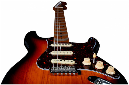 JET JS-300 SB электрогитара, Stratocaster, корпус липа, 22 лада,SSS, tremolo, цвет SB фото 8