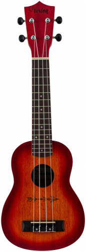 VESTON KUS100 SUNRISE укулеле, сопрано, махагони, оранжевый санберст