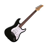 REDHILL STM200/BK эл.гитара, Stratocaster, 1V/2T/3P, S-S-H, тополь/клен, цвет черный