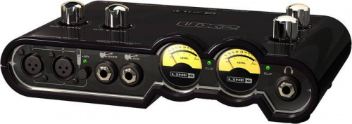 LINE 6 TONEPORT UX2 Mk2 AUDIO USB INTERFACE Аудио интерфейс USB со встроенным моделирующим процессором эффектов (гитара, бас, вокал), 16/24 бит 41.1/4