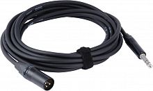 Cordial CPM 5 MV инструментальнй кабель XLR male/джек стерео 6,3 мм male, разъемы Neutrik, 5,0 м, черный