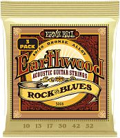 ERNIE BALL 3008 набор из 3х комплектов для акуст.гитары Earthwood Rock&Blues 80/20 (10-52)