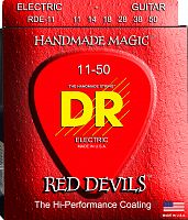 DR RDE-11 RED DEVILS струны для электрогитары красные 11 50
