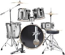 Peavey PV 5PC Drum Set Silver Барабанная установка (бас-барабан, три тома, малый барабан, каркас,