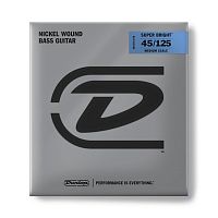 Dunlop Super Bright Nickel DBSBN45125M струны для 5 стр. бас-гитары, Medium, 45-125