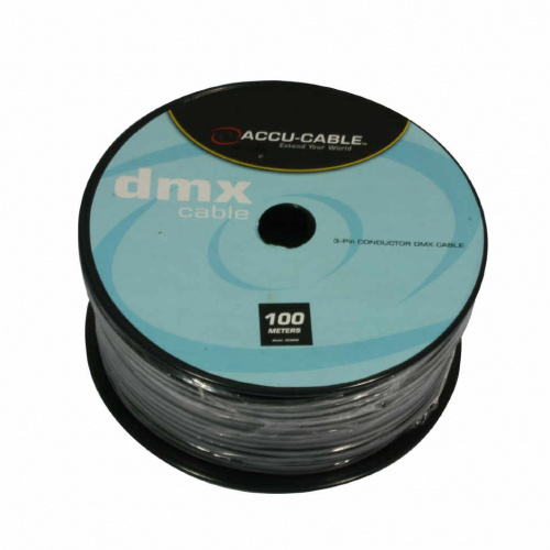 American DJ AC-DMXD3/100R DMX кабель 2 х 0.25мм2, жилы изолированные в общем медном экране + алюмин