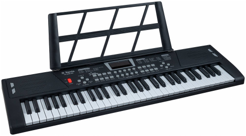 TERRIS TK-200 BK синтезатор, 61 мини клавиша, микрофон, цвет черный фото 3