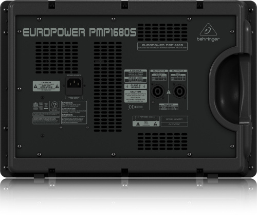 Behringer EUROPOWER PMP1680S микшер-усилитель 2 х 800Вт 4 Ом (6 моновходов, 2 стереовхода, 8 микрофонных предусилителей), мастер-эквалайзер, 2 процесс фото 4