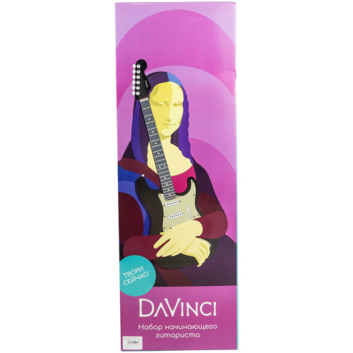 DAVINCI SET-100 BL комплект электрогитара, комбик, чехол, стойка, тюнер, цвет синий фото 3