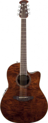 OVATION CS24P-NBM Celebrity Standard Plus Mid Cutaway Nutmeg Burled Maple  гитара (Китай) (OV531227)